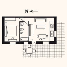 Floor plan: Casa El Topo
