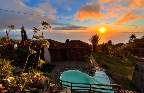 Tijarafe, La Palma: Finca Awara Ferienhaus Kanarische Inseln, La Palma, Teneriffa, El Hierro.